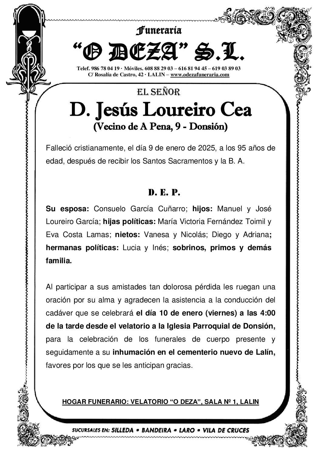 D. JESÚS LOUREIRO CEA