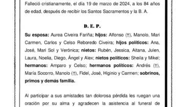 D. JOSÉ ALFREDO REBOREDO MUNDÍN