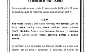 DÑA. JULIA ACEVEDO VILLAR
